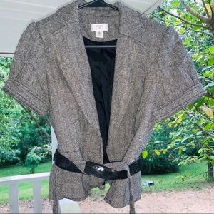 Ann Taylor Loft Blazer With Sequined Belt Sz 6 Worn Twice. EUC
